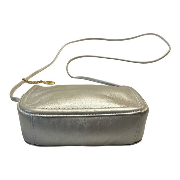 Vintage Liz Claiborne Leather Co. Mini Crossbody Bag – Champagne Leather – LC Go - Picture 2 of 9